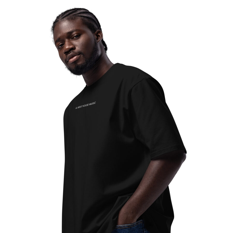Premium Cotton T-Shirt ”All About House Music'' - Image 3