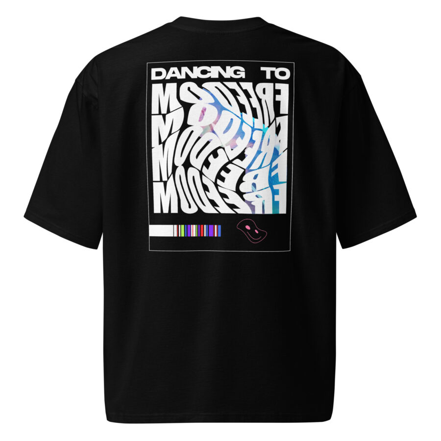 Premium Cotton T-Shirt ”Chromatic Vibes – Freedom Black”