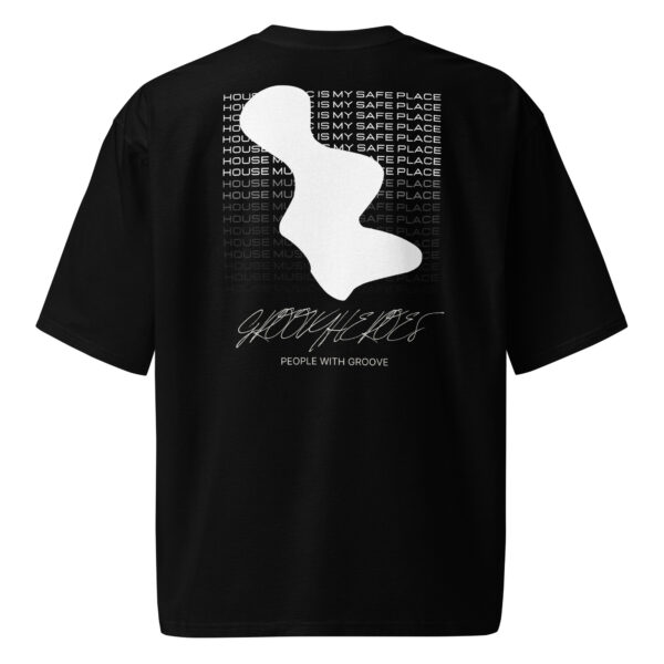 Premium Cotton T-Shirt ”Signed & Sealed Text 2 Groovy Heroes Black”
