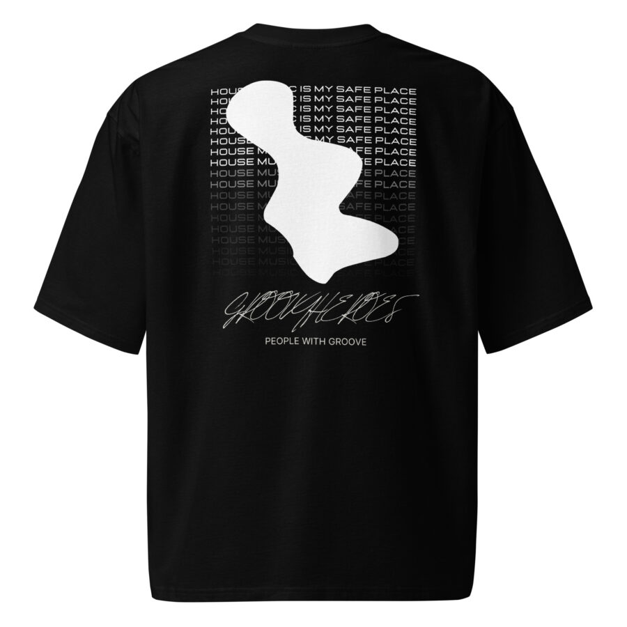 Premium Cotton T-Shirt ”Signed & Sealed Text 2 Groovy Heroes Black”