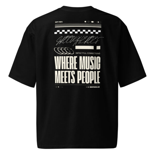 Premium Cotton T-Shirt ”Signed & Sealed Text 3 Groovy Heroes Black”