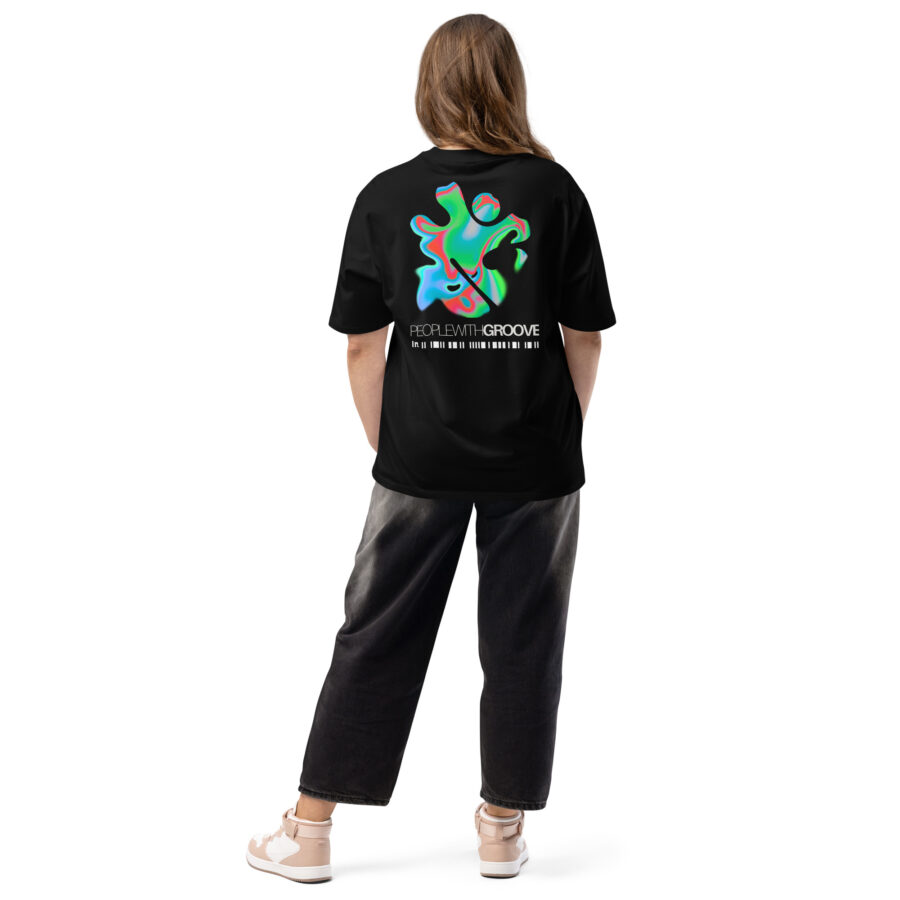 Premium Cotton T-Shirt ”Chromatic Vibes – People With Groove” - Image 4