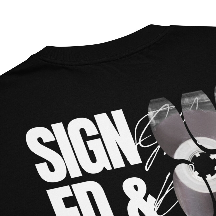 Premium Cotton T-Shirt ”Signed & Sealed - Copyright Grooves Black” - Image 2