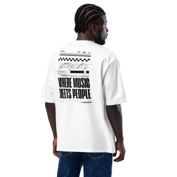 Premium Cotton T-Shirt ”Signed & Sealed Text 3 Groovy Heroes White”