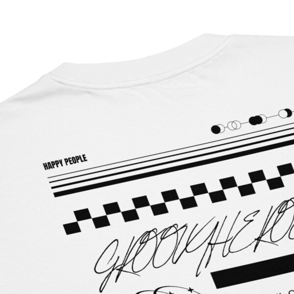 Premium Cotton T-Shirt ”Signed & Sealed Text 3 Groovy Heroes White”