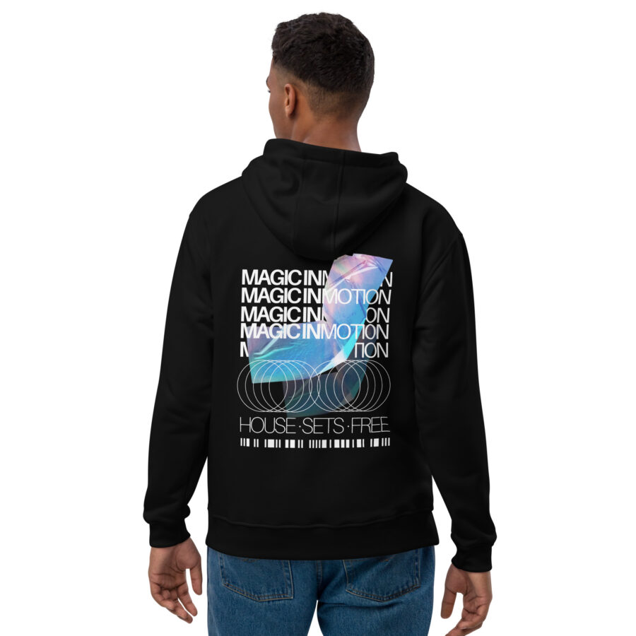 Premium Eco Hoodie ”Chromatic Vibes - House Sets Free” - Image 4